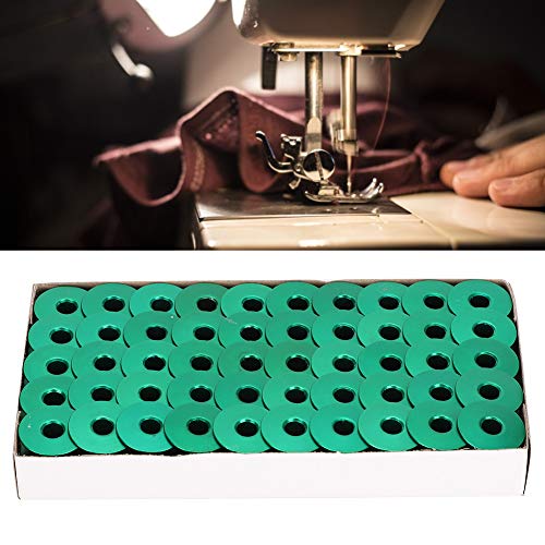 aqxreight 100 Stücke Aluminiumnähmaschinen Spulen Essentielle Ersatzteile für Seemannstress (GREEN) von aqxreight