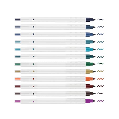 aqxreight 12 Farbtinte Stifte Einziehbares Basis Schnelltupfen Tinte 0,6 Mm Faserstift Tipp Sammelalbum Tool Journaling Schreiben Kunst Malerei Geburtstagskarte für Freunde Schülern Schreibwaren (1) aqxreight 12 Farbtinte Stifte Einziehbares Basis Schnelltupfen Tinte 0,6 Mm Faserstift Tipp Sammelalbum Tool Journaling Schreiben Kunst Malerei Geburtstagskarte für Freunde Schülern Schreibwaren (1) von aqxreight