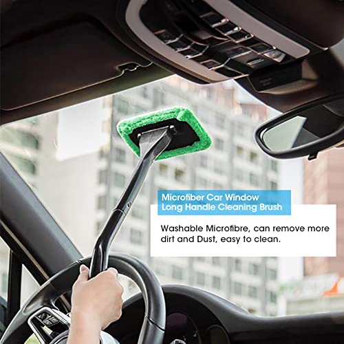 aqxreight 1pcs Mikrofaser -Autofenstergriff Pinselauto Windschutzscheibe Grüne 1 Qualität. Werkzeuge des Windschutzscheibe Cleanercar Cleanercar Fenster Toolmicrofiber Auto Cleanerc (Green) von aqxreight