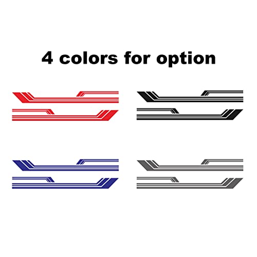 aqxreight 2 PCs Seitenaufkleber Streifen Auto Body Racing Sportdeschüsse Körperfensterabziehbilder für Wohnmobile, LKW Dekorieren Auto Ihr GR -Seitenaufkleber Stripelong Stinerv Stripesauto (BLUE) von aqxreight