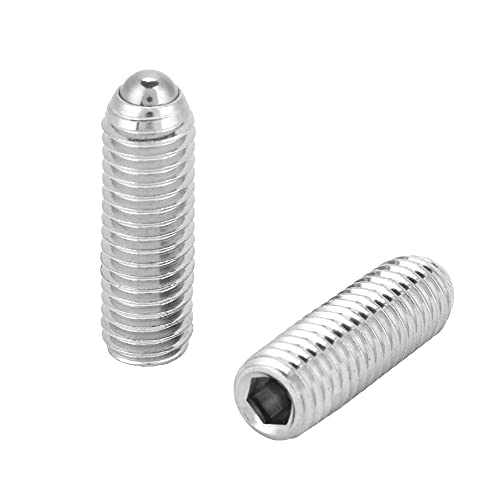 aqxreight 20pcs M8 Hex Socket Edelstahlfeder Federkolben für Geräte und Werkzeuge (M8*25 (20pcs)) von aqxreight