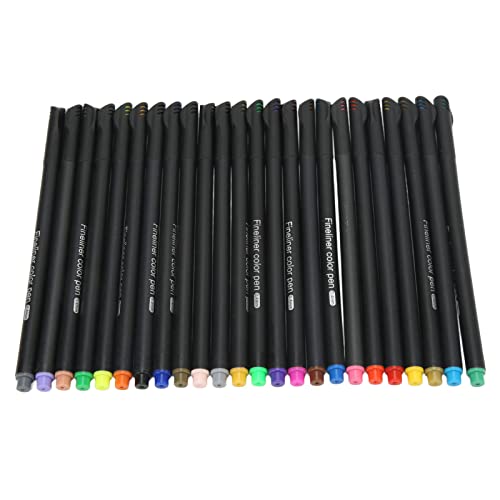 aqxreight 24 Fineliner -Farbstifte Set 0,4 Mm Dünner Spitze für Detaillierte Kunstprojekte und Elegante Färbung von aqxreight