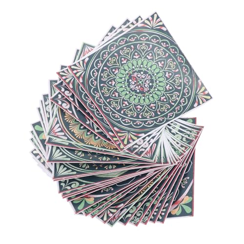 aqxreight 24pcs Fliesenaufkleber Selbstkleber Blumenmuster Ölsicher PVC Exquisite Fliesenabziehbilder für Küchenbad HZ058 Sachkundige G -Fliesen -Aufkleberdekorative Fliesen (Hz058) von aqxreight