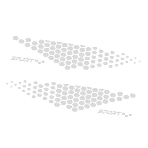 aqxreight 2pcs Body Aufkleber Auto -Tür Aufkleber Zelltyp Abziehbildauto Außenzubehör, die in und 2spc und Rote Option zu Drei Wetter Kühlen Sehr Attraktiv (WHITE) von aqxreight