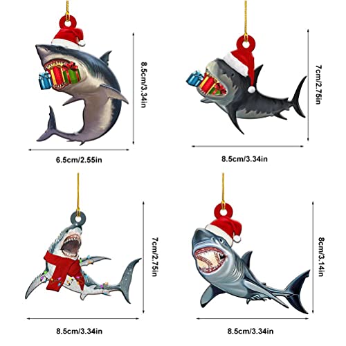 aqxreight 4pcs Hölzerne Anhänger Weihnachtsbaumanhänger für Weihnachtsfeierfenstertischdekoration (Fotofarbe) von aqxreight