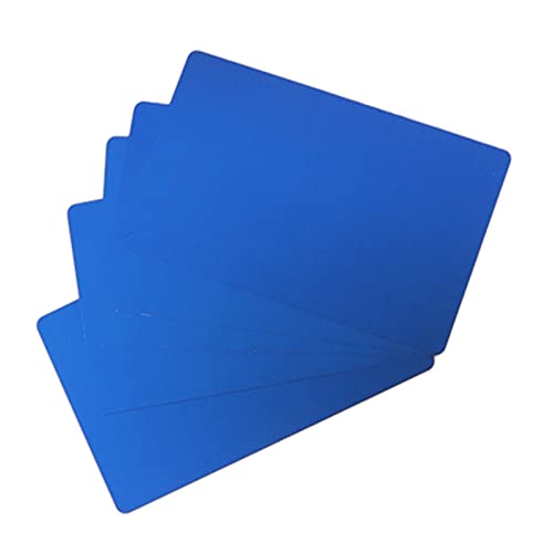 aqxreight 50pcs Business Nist Card -Gravur und Aluminium -Besuchskarte für Unternehmen Rose Gold Metal Plate Aluminium Names Cardlaser Visitenkartenbusiness Card Blanking Cardaluminium (BLUE) von aqxreight