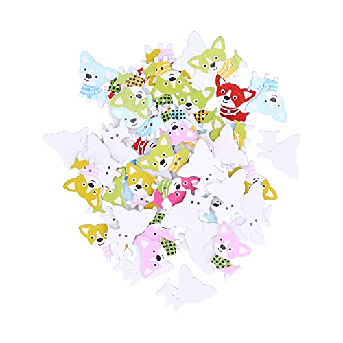 aqxreight 50pcs Gemischte Hölzerne Knöpfe Cartoon Hund Form DIY HANDSEWN KLEICHERKROFFLÜGEL Löcher mit Kleidung F Buttonsewing ButtonCartoon Buttonwood Clothes AccessoireSwing Supply aqxreight 50pcs Gemischte Hölzerne Knöpfe Cartoon Hund Form DIY HANDSEWN KLEICHERKROFFLÜGEL Löcher mit Kleidung F Buttonsewing ButtonCartoon Buttonwood Clothes AccessoireSwing Supply von aqxreight