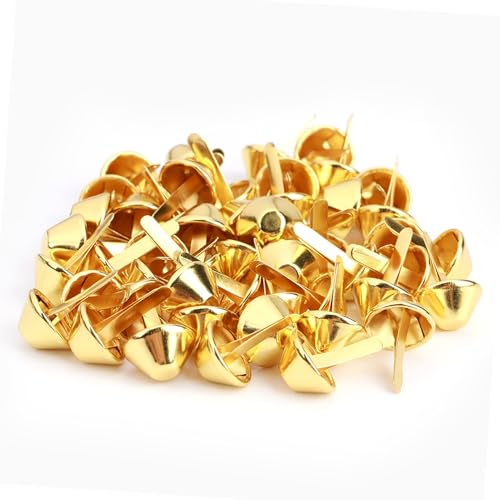 aqxreight 50pcs Iron Nagelhead Bolzen für Handtasche Geldbörse Lederhandwerk Dekoration - 6 Farbmöglichkeiten (15 mm) von aqxreight