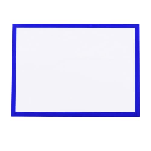 aqxreight A4 Magnetic Dokument Rahmen Transparentes PVC -Display für die Organisation der Büroschule (BLUE) von aqxreight