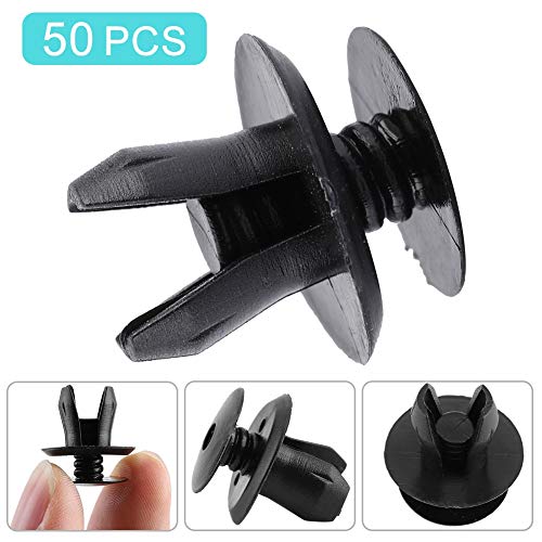 aqxreight Auto -Push -Nieten Stoßfänger Auskleidung Sortierter Clamp/Holder Verschluss für Hochlast (Fünfzig Pack) von aqxreight