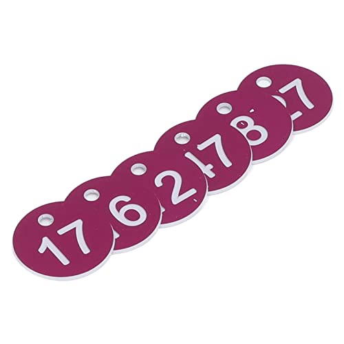 aqxreight Bunte Nummerierte Etiketten für die Bienenzucht und die Tierhaltung Liefert 50 Runde für Einfache Identifizierung (PURPLE) von aqxreight