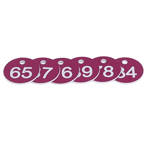 aqxreight Bunte Nummerierte Etiketten für die Bienenzucht und die Tierhaltung Liefert 50 Runde für Einfache Identifizierung (PURPLE) von aqxreight