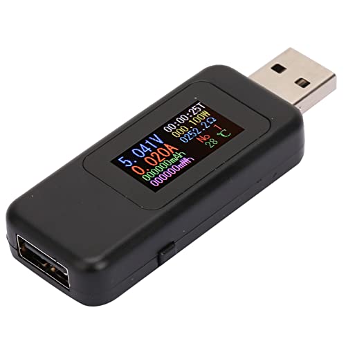 aqxreight LCD-Anzeige USB Tester Detektor Digital Voltmeter Amperemeterspannung Messgerät DC4-30V () USB-auf HAS- und mit 3 CAN-Speicher-Mess (BLACK) von aqxreight