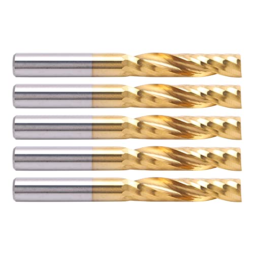 aqxreight Professionelle 5-teilige CNC-Spiralendmühle für Metallbearbeitung-Router-Bits 6x28x55mm aqxreight Professionelle 5-teilige CNC-Spiralendmühle für Metallbearbeitung-Router-Bits 6x28x55mm von aqxreight