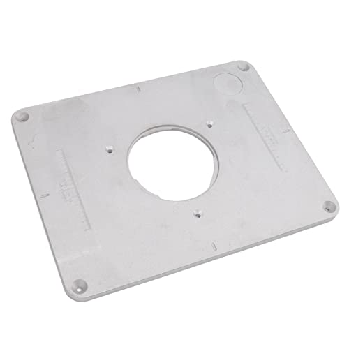 aqxreight Router Tischeinsatzplatte Routerplatte für Holzbearbeitung Router Einsatzplatte Aluminiumlegierung 4-21/32 Zoll mit Befestigungsschraubenlöchern für Trimmrouter aqxreight Router Tischeinsatzplatte Routerplatte für Holzbearbeitung Router Einsatzplatte Aluminiumlegierung 4-21/32 Zoll mit Befestigungsschraubenlöchern für Trimmrouter von aqxreight