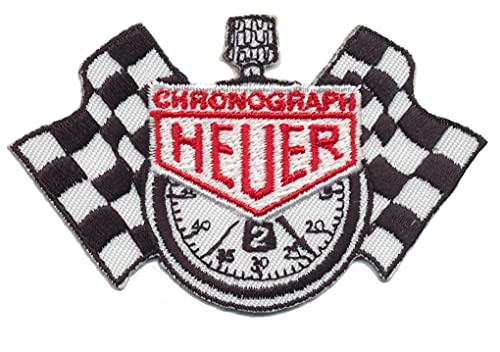 Heuer Chronograph Patch Aufnäher Bügelbild Motorsport Racing Team… von PGONA