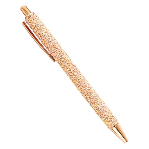 Ausgefallener Pailletten-Stift aus Metall für Damen, bunter Metall-Kugelschreiber, einziehbar, 1,0 mm, glatt zu schreiben zum Schreiben Ausgefallener Pailletten-Stift aus Metall für Damen, bunter Metall-Kugelschreiber, einziehbar, 1,0 mm, glatt zu schreiben zum Schreiben von arenmi