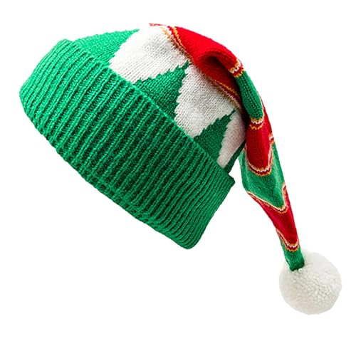 Warme Weihnachtsmannmütze, dick, gestrickt, gestrickt, gestreift, Mützen für Weihnachtsfeiern, Cosplay-Zubehör Warme Weihnachtsmannmütze, dick, gestrickt, gestrickt, gestreift, Mützen für Weihnachtsfeiern, Cosplay-Zubehör von arenmi