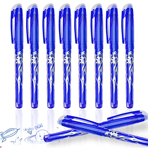 Radierbarer Kugelschreiber, 8 Stück Blau Radiergummi Stift, 0.5mm Nachfüllbarer Radierstift, Tintenroller Radierbar, Gelschreiber Radierbar, Friction Stifte, Gelstifte Set für Grundschule Radierbarer Kugelschreiber, 8 Stück Blau Radiergummi Stift, 0.5mm Nachfüllbarer Radierstift, Tintenroller Radierbar, Gelschreiber Radierbar, Friction Stifte, Gelstifte Set für Grundschule von ariel-gxr