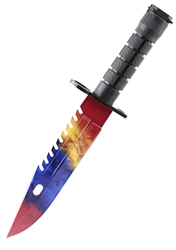 ariknives - Bajonett Knife Counter Skin Knife CS GO Strike Messe Jagdmesser taktisches Überlebens Camping Werkzeug Bayonet (Marble Fade) von ARI Knives