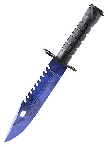 ariknives - Bajonett Knife Counter Skin Knife CS GO Strike Messe Jagdmesser taktisches Überlebens Camping Werkzeug Bayonet (Sapphire Blue Steel) von ARI Knives