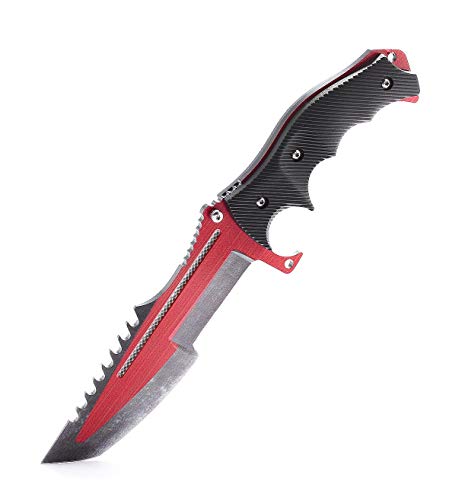 ariknives - Huntsman Knife Counter Skin Knife CS GO Strike Messe Jagdmesser taktisches Überlebens Camping Werkzeug (Autotronic) von ARI Knives