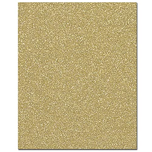 arkCRAFT 5 x A4 Premium-Qualität 160 g/m² Glitzer-Kartonblätter (Gold) von arkCRAFT