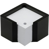 arlac® Zettelbox memorion schwarz inkl. 600 lose Notizzettel weiß von arlac®