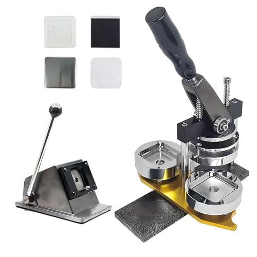 5 X 5 cm Quadratisches Magnet-Set, DIY-Kühlschrankmagnetpresse Mit Papierschneider Und 100 Zubehörteilen, Foto-Button-Maker Für Individuelle Kühlschrankaufkleber Und Bastelarbeiten 5 X 5 cm Quadratisches Magnet-Set, DIY-Kühlschrankmagnetpresse Mit Papierschneider Und 100 Zubehörteilen, Foto-Button-Maker Für Individuelle Kühlschrankaufkleber Und Bastelarbeiten von aromaoveite