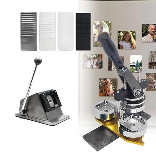 aromaoveite 5X 5 cm Magnetpresse | DIY-Kühlschrankmagnetpresse Mit Papierschneider Und 100 Bastelzubehörteilen | Kühlschrankmagnet-Bastelset Für Individuelle Foto-Buttons, DIY-Aufkleber aromaoveite 5X 5 cm Magnetpresse | DIY-Kühlschrankmagnetpresse Mit Papierschneider Und 100 Bastelzubehörteilen | Kühlschrankmagnet-Bastelset Für Individuelle Foto-Buttons, DIY-Aufkleber von aromaoveite