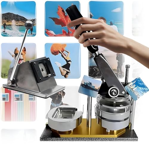 aromaoveite Kühlschrankmagnet-Set: 5 X 5 cm Quadratische Presse Mit Papierschneider & 100 Zubehörteilen – Gestalten Sie Personalisierte Kühlschrankmagnete, Foto-Buttons & Schulaufkleber aromaoveite Kühlschrankmagnet-Set: 5 X 5 cm Quadratische Presse Mit Papierschneider & 100 Zubehörteilen – Gestalten Sie Personalisierte Kühlschrankmagnete, Foto-Buttons & Schulaufkleber von aromaoveite