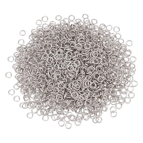 arricraft, 1500 Stück, 304 offene Biegeringe Aus Edelstahl, 5 mm Starke, Runde Biegeringe, Einzelne Ösen, Spaltringe, Schmuckverbinder Für Anhänger, Charms, Armbänder, Halsketten arricraft, 1500 Stück, 304 offene Biegeringe Aus Edelstahl, 5 mm Starke, Runde Biegeringe, Einzelne Ösen, Spaltringe, Schmuckverbinder Für Anhänger, Charms, Armbänder, Halsketten von arricraft