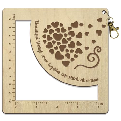 arricraft 1 Pcs hölzernes Stricknadel-Lineal, Gepoolte Liebesmuster Spinning Messlineal Knitting Needle Gauge Ruler hohle Häkellineal mit Loch für Strickwerkzeug Maschenstopper arricraft 1 Pcs hölzernes Stricknadel-Lineal, Gepoolte Liebesmuster Spinning Messlineal Knitting Needle Gauge Ruler hohle Häkellineal mit Loch für Strickwerkzeug Maschenstopper von arricraft
