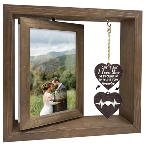 arricraft 1 Stück Doppelseitiger Drehbarer Bilderrahmen Für Hochzeiten Bilderrahmen Aus Holz Mit Der Aufschrift „I Can’T Say I Love You Enough Mit Herzanhängern Geschenk Zum Jahrestag arricraft 1 Stück Doppelseitiger Drehbarer Bilderrahmen Für Hochzeiten Bilderrahmen Aus Holz Mit Der Aufschrift „I Can’T Say I Love You Enough Mit Herzanhängern Geschenk Zum Jahrestag von arricraft