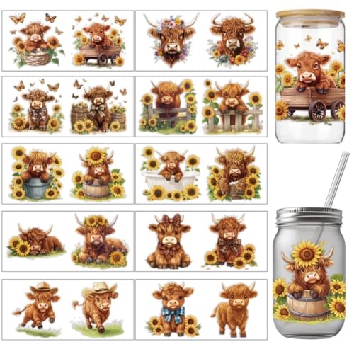 arricraft 10 Stück Buntes Hochlandrind Transferpapier Mit Kleinen Mustern Für Den Tassendruck Transferpapier 10 Stile Schmetterlinge Blumen Schleifen Cup Wrap Aufkleber Für 16 OZ Glasbecher Handwerk arricraft 10 Stück Buntes Hochlandrind Transferpapier Mit Kleinen Mustern Für Den Tassendruck Transferpapier 10 Stile Schmetterlinge Blumen Schleifen Cup Wrap Aufkleber Für 16 OZ Glasbecher Handwerk von arricraft