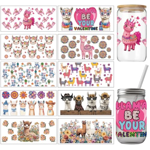 arricraft 10 Stück Buntes UV Transferpapier Für Tassendruck Mit Alpaka Motiv 10 Stil Herz Frische Blumen Sonnenbrille UV DTF Cup Wrap Aufkleber Für 16 OZ Glas Tassen Handwerk 9.5x4.3 Zoll arricraft 10 Stück Buntes UV Transferpapier Für Tassendruck Mit Alpaka Motiv 10 Stil Herz Frische Blumen Sonnenbrille UV DTF Cup Wrap Aufkleber Für 16 OZ Glas Tassen Handwerk 9.5x4.3 Zoll von arricraft