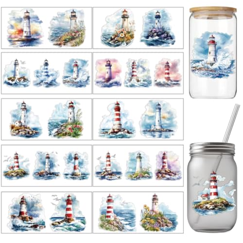 arricraft 10 Stück Buntes UV Transferpapier Zum Bedrucken von Tassen Mit Leuchtturm Motiv 10 Stile Blumen Wellen UV DTF Cup Wrap Aufkleber Für 16 OZ Glasbecher Handwerk 9.5x4.3 Zoll arricraft 10 Stück Buntes UV Transferpapier Zum Bedrucken von Tassen Mit Leuchtturm Motiv 10 Stile Blumen Wellen UV DTF Cup Wrap Aufkleber Für 16 OZ Glasbecher Handwerk 9.5x4.3 Zoll von arricraft