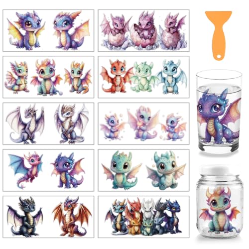 arricraft 10 Stück Cartoon Drachen Thema UV Transferpapier Für Tassendruck 10 Stile Fantasie Niedlicher Drache PVC DIY Wärmeübertragungsaufkleber Für 16 OZ Glasbecher Basteln 9.5x4.3 Zoll arricraft 10 Stück Cartoon Drachen Thema UV Transferpapier Für Tassendruck 10 Stile Fantasie Niedlicher Drache PVC DIY Wärmeübertragungsaufkleber Für 16 OZ Glasbecher Basteln 9.5x4.3 Zoll von arricraft