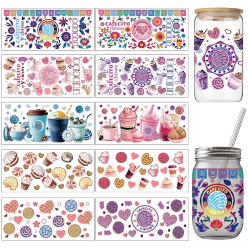 arricraft 10 Stück Desserts Thema UV DTF Cup Wrap Transfer Aufkleber 10 Stile Kaffeetassen Macarons Donuts Transferpapier Rubbelaufkleber PVC Cup Wrap Wasserdichte Rubbelbilder Für Tassengläser arricraft 10 Stück Desserts Thema UV DTF Cup Wrap Transfer Aufkleber 10 Stile Kaffeetassen Macarons Donuts Transferpapier Rubbelaufkleber PVC Cup Wrap Wasserdichte Rubbelbilder Für Tassengläser von arricraft