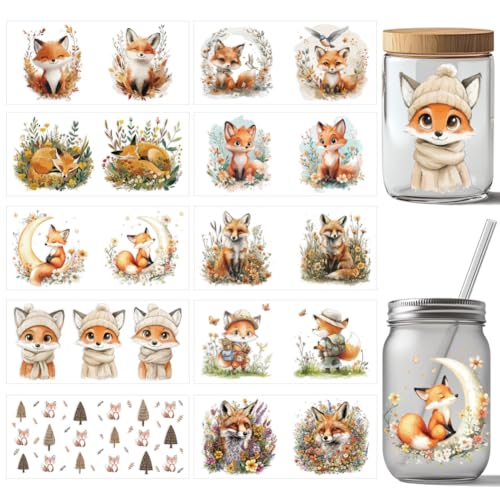 arricraft 10 Stück Fox UV DTF Cup Wrap Transferaufkleber 10 Stile Niedliches Cartoon Tier Transferpapier Zum Aufreiben von Aufklebern Aus PVC Für Tassen Wasserfeste Abziehbilder arricraft 10 Stück Fox UV DTF Cup Wrap Transferaufkleber 10 Stile Niedliches Cartoon Tier Transferpapier Zum Aufreiben von Aufklebern Aus PVC Für Tassen Wasserfeste Abziehbilder von arricraft
