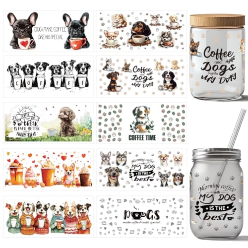 arricraft 10 Stück Süßer UV DTF Cup Wrap Transferaufkleber Mit Hund 10 Stile Kaffee Cartoon Transferpapier Zum Aufreiben von Aufklebern PVC Cup Wrap Wasserdichte Abziehbilder Für Tassen Und Gläser arricraft 10 Stück Süßer UV DTF Cup Wrap Transferaufkleber Mit Hund 10 Stile Kaffee Cartoon Transferpapier Zum Aufreiben von Aufklebern PVC Cup Wrap Wasserdichte Abziehbilder Für Tassen Und Gläser von arricraft