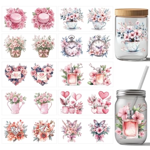 arricraft 10 Stück UV DTF Cup Wrap Transferaufkleber Mit Süßen Blumen 10 Styles Love Perfume Butterfly Transferpapier Rubbelaufkleber PVC Cup Wrap Wasserfeste Rubbelbilder Für Tassengläser 24x11cm arricraft 10 Stück UV DTF Cup Wrap Transferaufkleber Mit Süßen Blumen 10 Styles Love Perfume Butterfly Transferpapier Rubbelaufkleber PVC Cup Wrap Wasserfeste Rubbelbilder Für Tassengläser 24x11cm von arricraft
