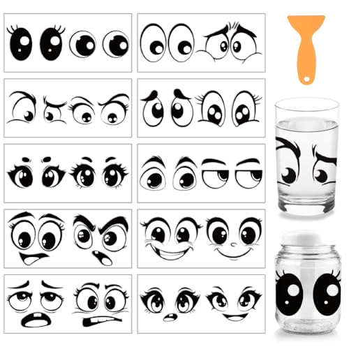arricraft 10 Stück UV Transferpapier Zum Bedrucken von Tassen Mit Lustigem Augen Motiv 10 Stile Gesichtszüge Ausdruck Augen PVC DIY Wärmeübertragung Aufkleber Für 16 OZ Glas Tassen Handwerk arricraft 10 Stück UV Transferpapier Zum Bedrucken von Tassen Mit Lustigem Augen Motiv 10 Stile Gesichtszüge Ausdruck Augen PVC DIY Wärmeübertragung Aufkleber Für 16 OZ Glas Tassen Handwerk von arricraft