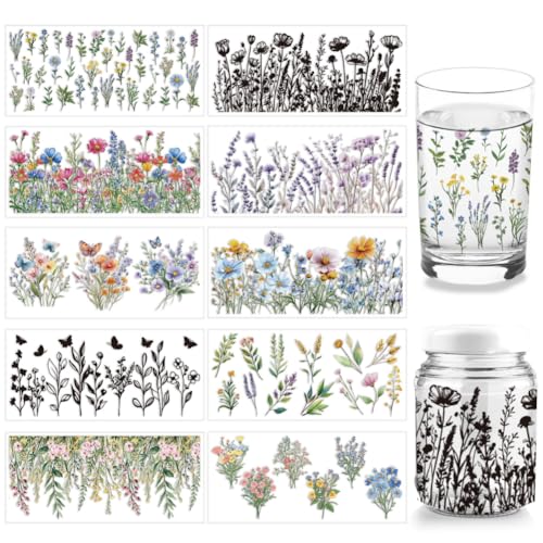 arricraft 10 Stück Wildblumen UV DTF Cup Wrap Transferaufkleber 10 Stile Buntes Pflanzen Transferpapier Zum Aufreiben von Aufklebern PVC Cup Wrap Wasserdichte Abziehbilder Für Schreibtisch arricraft 10 Stück Wildblumen UV DTF Cup Wrap Transferaufkleber 10 Stile Buntes Pflanzen Transferpapier Zum Aufreiben von Aufklebern PVC Cup Wrap Wasserdichte Abziehbilder Für Schreibtisch von arricraft