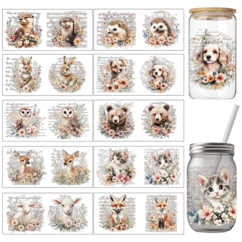 arricraft 10 Stück Wildlife UV DTF Cup Wrap Transferaufkleber 10 Stile Tiere Pflanzen Wildlife Rub On Stickers PVC Cup Wrap Wasserdichte Rub Decals Für 16 OZ Glasbecher 9.4x4.3 Zoll arricraft 10 Stück Wildlife UV DTF Cup Wrap Transferaufkleber 10 Stile Tiere Pflanzen Wildlife Rub On Stickers PVC Cup Wrap Wasserdichte Rub Decals Für 16 OZ Glasbecher 9.4x4.3 Zoll von arricraft