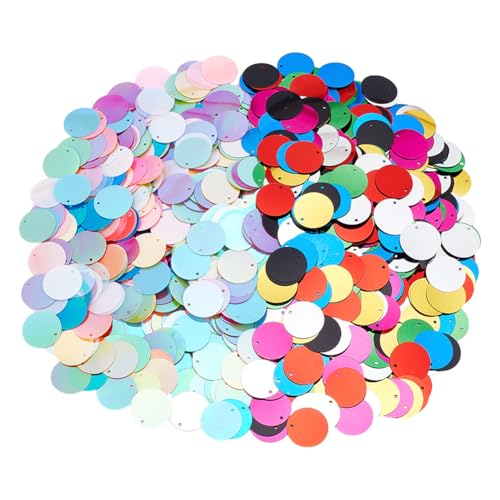 arricraft 1020 Stück Flache Runde Pailletten 2 Stil 20mm PVC Bunt Groß Glänzend Lose Pailletten Mit Loch Für DIY Strick Näh Verzierungs Und Stickarbeiten arricraft 1020 Stück Flache Runde Pailletten 2 Stil 20mm PVC Bunt Groß Glänzend Lose Pailletten Mit Loch Für DIY Strick Näh Verzierungs Und Stickarbeiten von arricraft