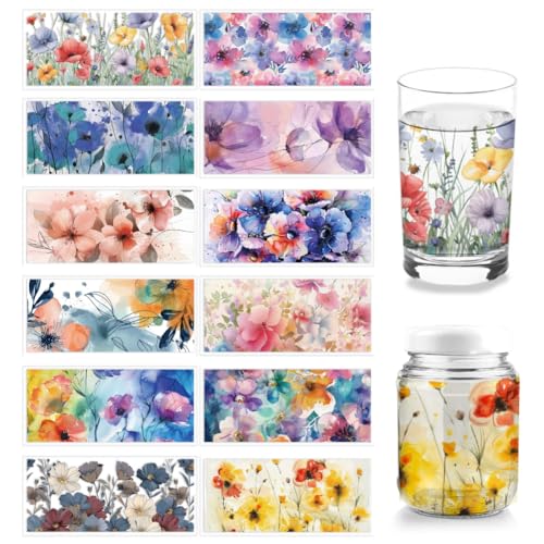 arricraft 12 Blatt UV DTF Cup Wrap Transferaufkleber 12 Stil 11x24cm Aquarellblumen Zum Aufreiben Transfer Aufkleber Für 16 Unzen Glasbecher Möbel Basteln Holz DIY Basteln arricraft 12 Blatt UV DTF Cup Wrap Transferaufkleber 12 Stil 11x24cm Aquarellblumen Zum Aufreiben Transfer Aufkleber Für 16 Unzen Glasbecher Möbel Basteln Holz DIY Basteln von arricraft