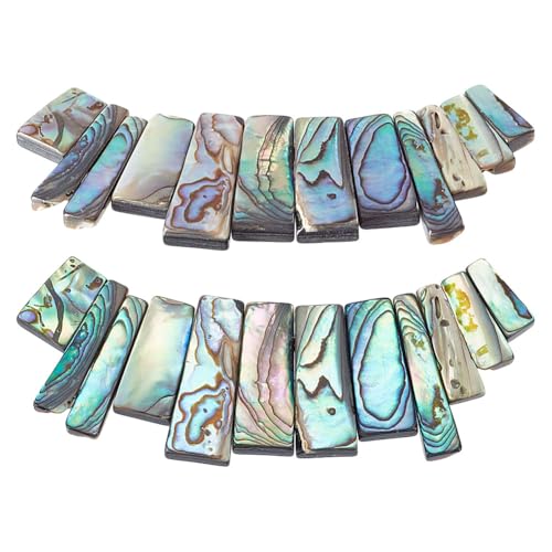 arricraft 12 Stück Natürliche Abalone Muschel 2 Stil Paua Muschel Abgestufte Perlen Rechteckige Muschel Bunte Cabochons Lose Perlen Dekorationen Für Ohrringe Armbänder Halsketten Schmuckherstellung arricraft 12 Stück Natürliche Abalone Muschel 2 Stil Paua Muschel Abgestufte Perlen Rechteckige Muschel Bunte Cabochons Lose Perlen Dekorationen Für Ohrringe Armbänder Halsketten Schmuckherstellung von arricraft