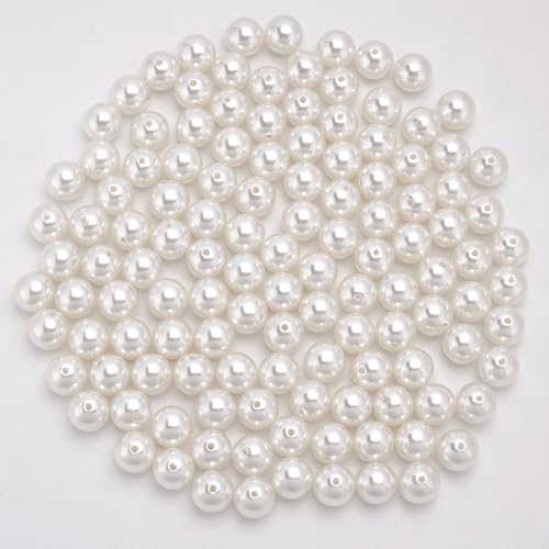 arricraft 120 Stück Cremeweiße Acryl Imitationsperlen 2cm (0. 79 Zoll) Durchmesser Runde Große Perlen Lose Perlen Für Die Herstellung von Halsketten Basteln Und Schmuckzubehör von arricraft
