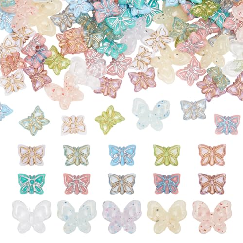 arricraft 120 Stück Schmetterlings-Acrylperlen, 15 Stile, Plattiert, Transparente Schmetterlingsperlen Mit Goldenen, Mit Metall Umwickelten Insektenperlen, Käfer-Tier-Lose Perlen arricraft 120 Stück Schmetterlings-Acrylperlen, 15 Stile, Plattiert, Transparente Schmetterlingsperlen Mit Goldenen, Mit Metall Umwickelten Insektenperlen, Käfer-Tier-Lose Perlen von arricraft